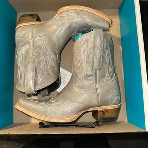 Lane Dove Grey Cowgirls Bootie